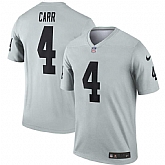 Nike Raiders 4 Derek Carr Gray Inverted Legend Jersey Dzhi,baseball caps,new era cap wholesale,wholesale hats